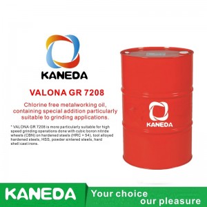 KANEDA VALONA GR 7208 염소가없는 금속 가공 유로, 특히 연삭 작업에 적합한 특수 첨가물을 함유하고 있습니다.