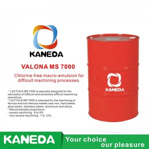 KANEDA LACTUCA MS 7000 까다로운 가공 공정을위한 염소가없는 매크로 에멀젼.