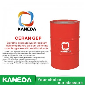 KANEDA CERAN GEP 고체 윤활제를 사용한 초고압 방수 고온 칼슘 설포 네이트 복합 그리스.